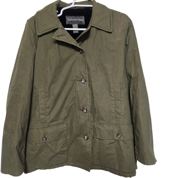Banana Republic Jackets & Blazers - Banana republic jacket women's size medium military green wool blend lined